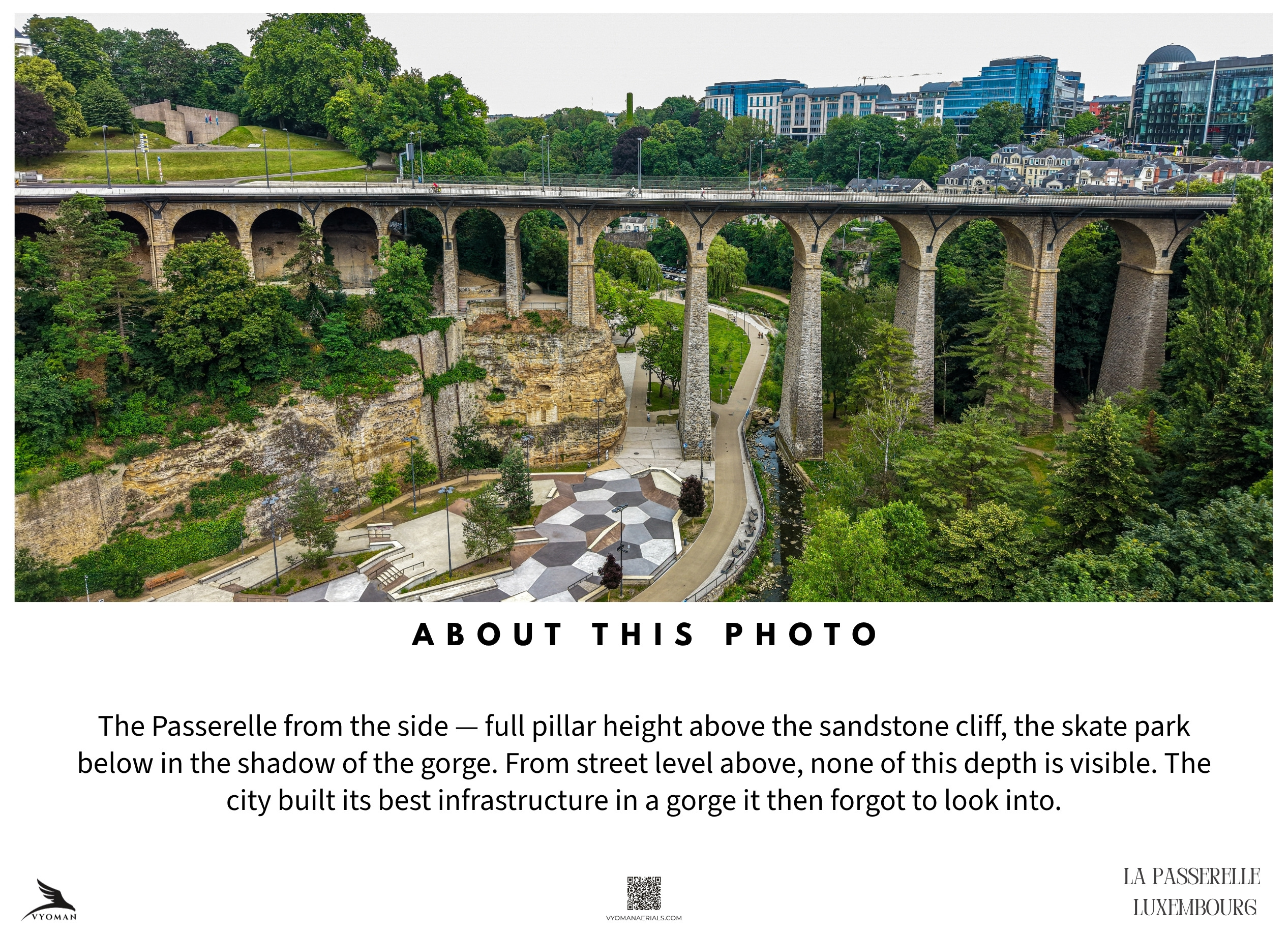 The Pillars of the Pétrusse — About this photo