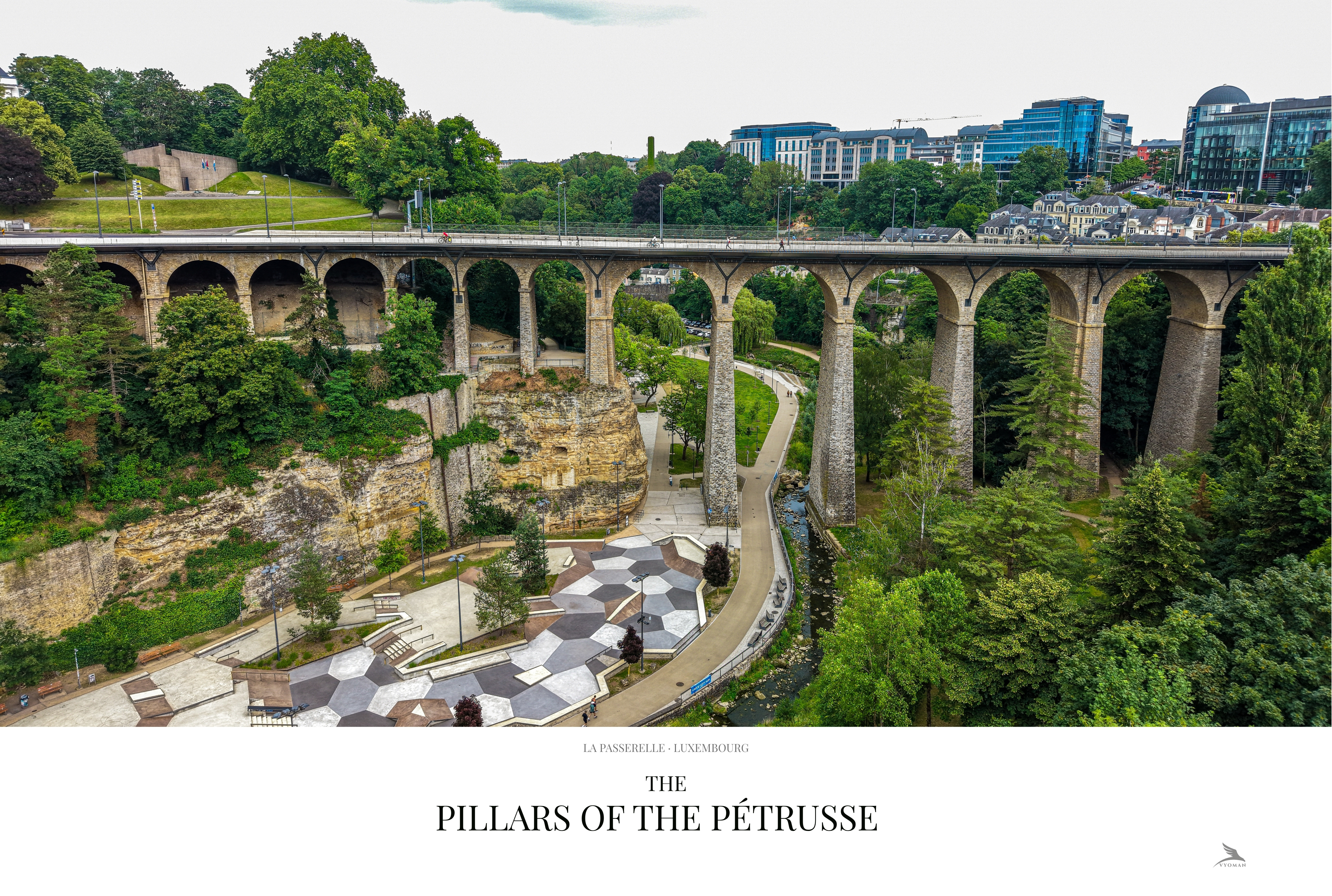 The Pillars of the Pétrusse — Landscape print