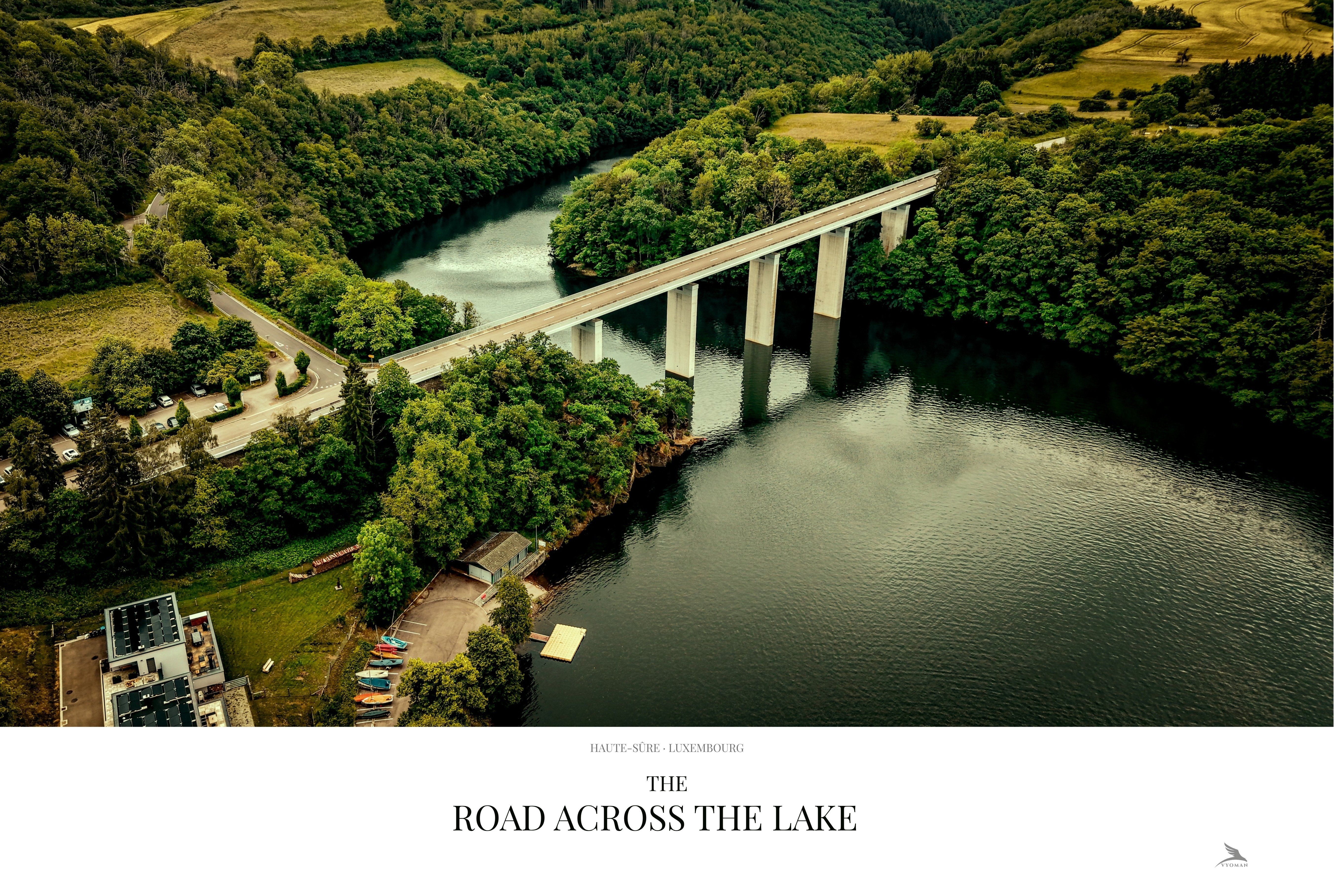 The Road Across the Lake — Landscape print
